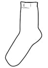 Coloring pages sock