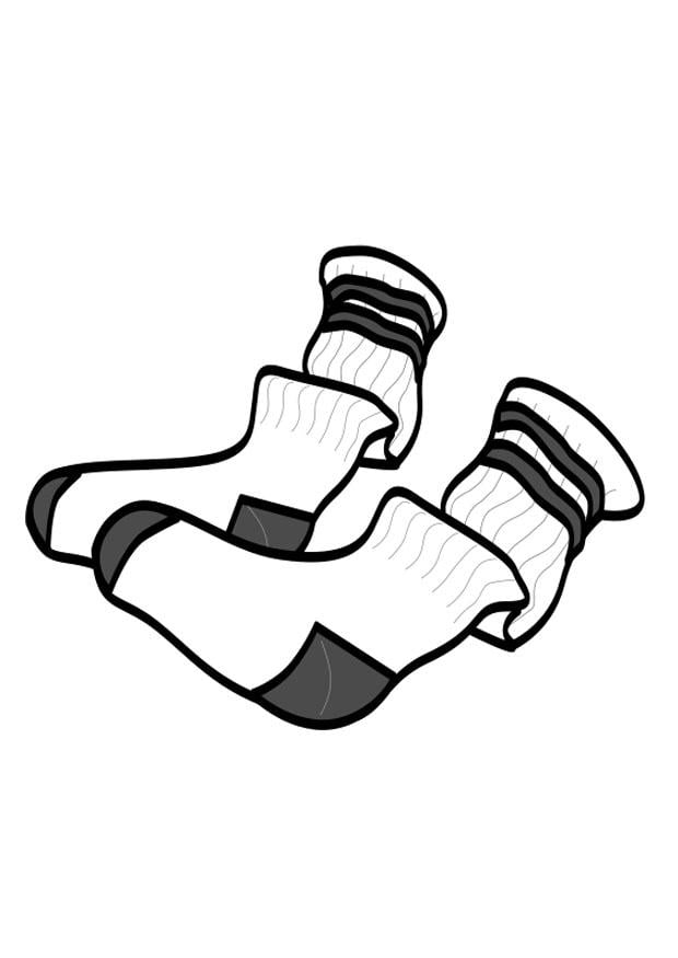 Coloring page socks