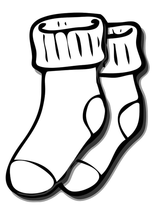 Coloring page socks