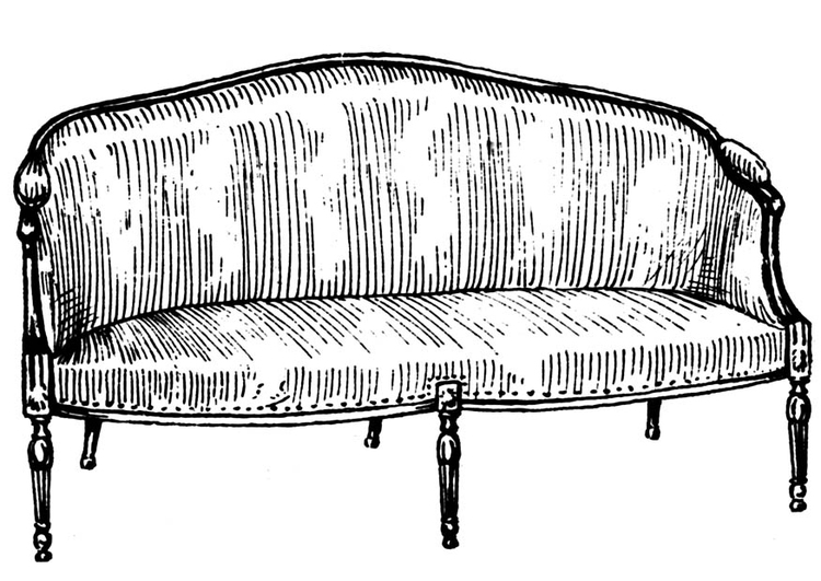 Coloring page sofa