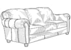 Coloring page sofa