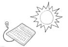 Coloring page Solar energy