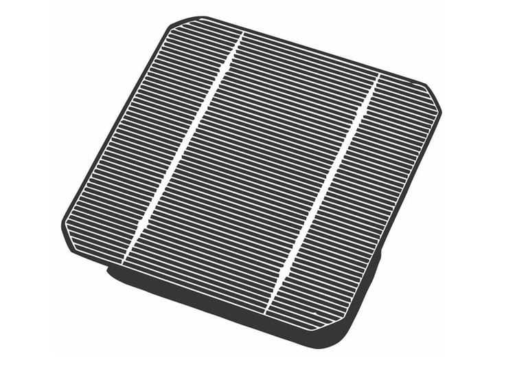 Coloring page solar panel