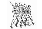 Coloring pages soldiers