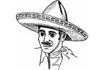 Coloring pages Sombrero