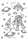 Coloring pages space