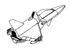 Coloring page space shuttle