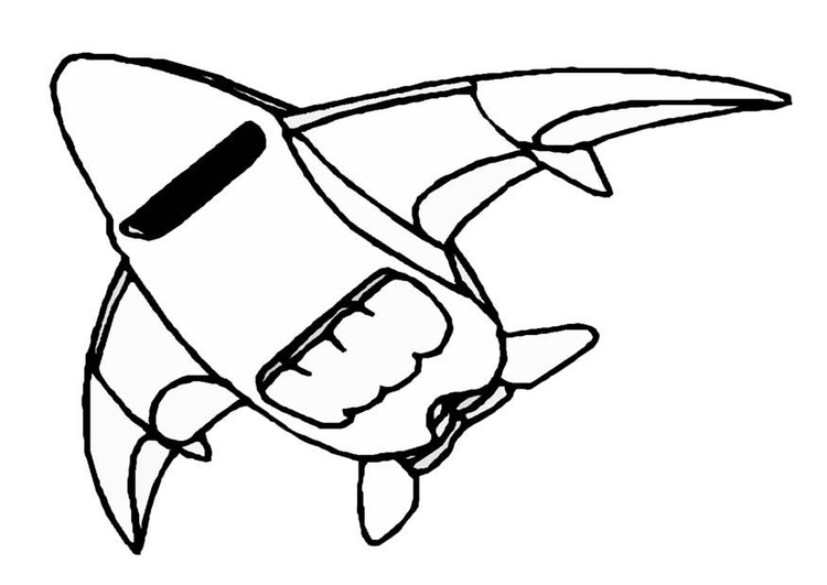 Coloring Page spaceship - free printable coloring pages - Img 8861