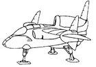 Coloring pages spaceship