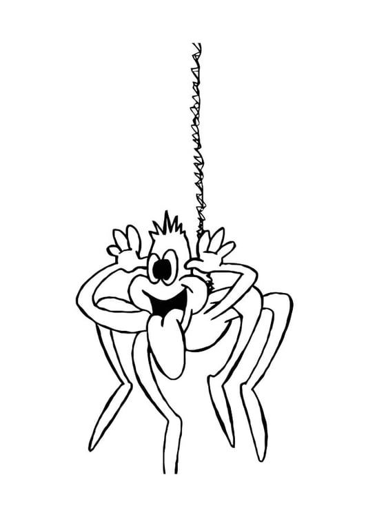 Coloring page spider
