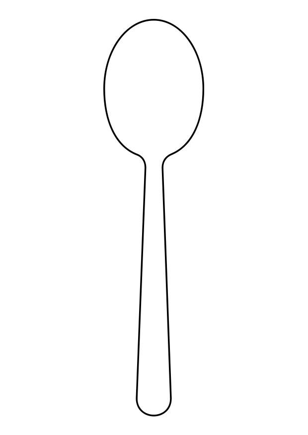 spoon coloring pages