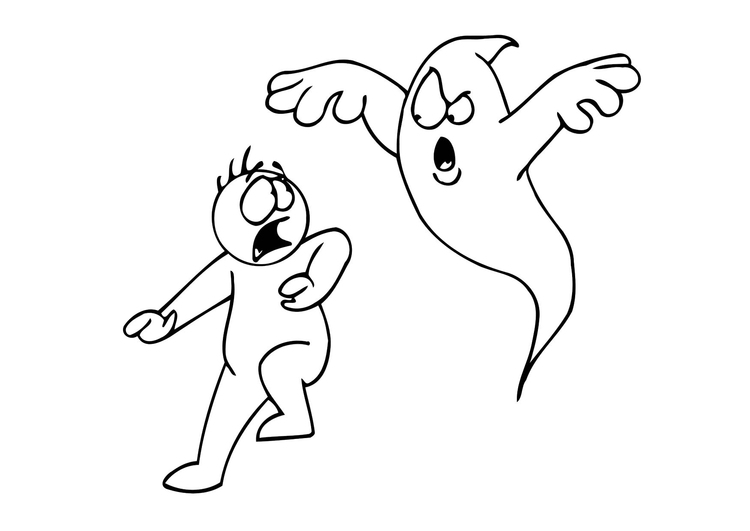 Coloring page spoooky