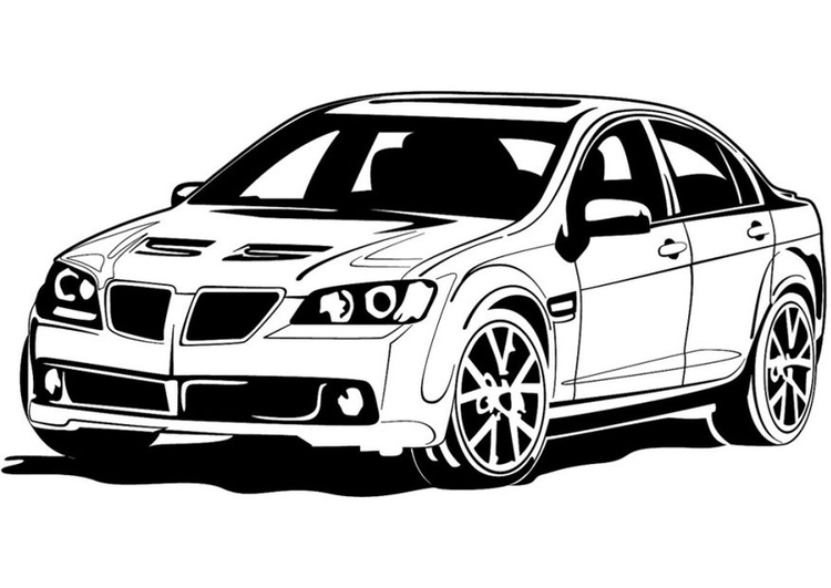 Coloring page sports car