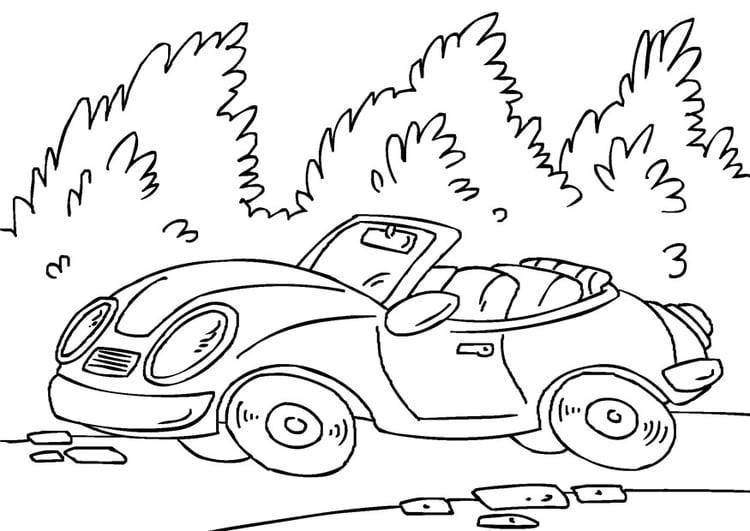 Coloring page sports car
