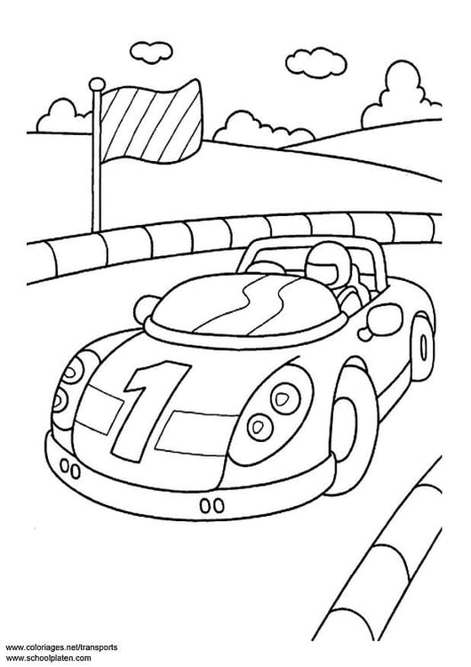 Coloring page sports car