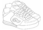 Coloring pages sports shoes