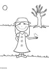 Coloring page 07b. spring
