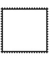 Coloring page Square Postage Stamp