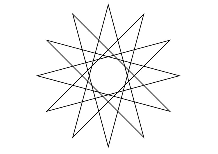 Coloring page star