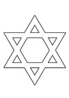 Coloring page Star of David