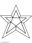 Coloring page star