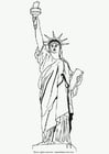 Coloring pages Statue of Liberty