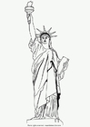 Coloring page Statue of Liberty