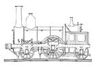 Coloring pages steam engine