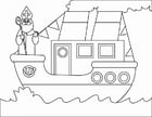 Coloring pages Steamboat