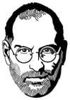 Coloring page Steve Jobs