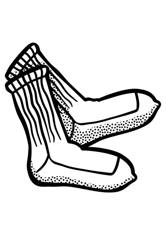 Coloring page stockings
