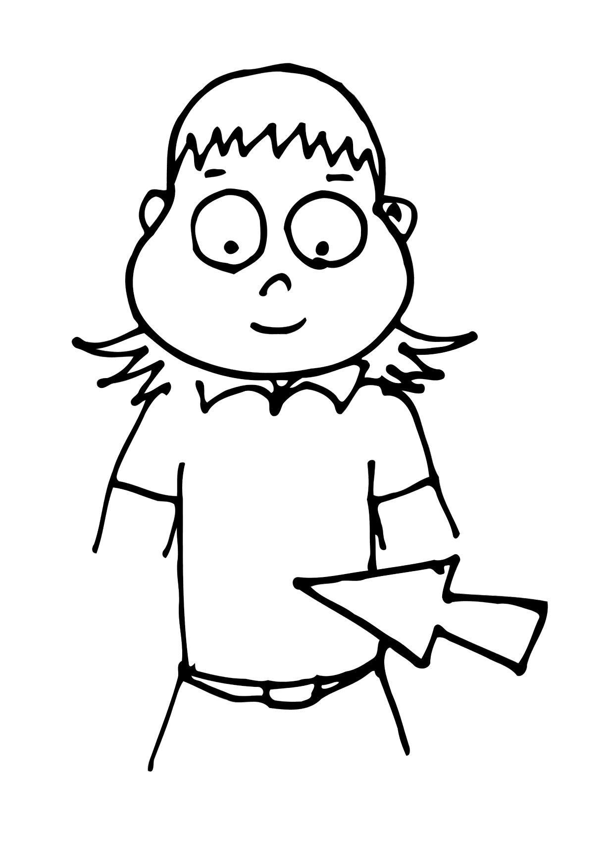 Coloring page stomach