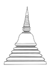 Coloring pages stupa