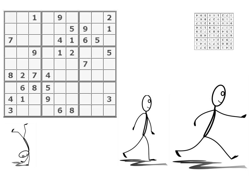 Coloring page sudoku - to sport