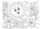 Coloring page summer