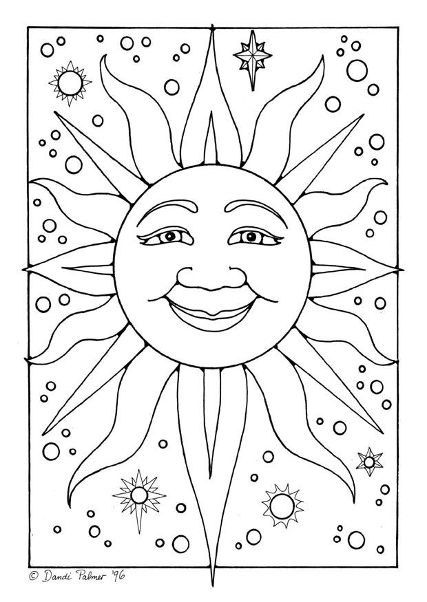 85 Coloring Pages Sun Best