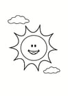 Coloring page sun