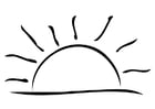 Coloring pages sunset