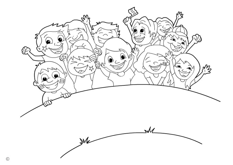 Coloring page supporters