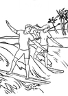 Coloring pages surfing