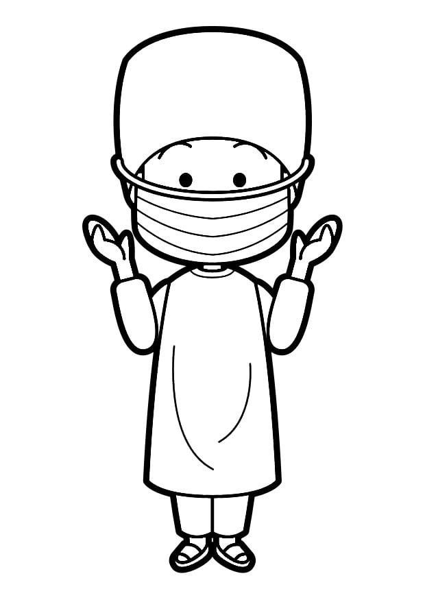 Coloring page surgeon