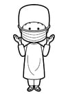 Coloring pages surgeon