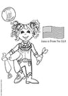 Coloring page Susie from the USA