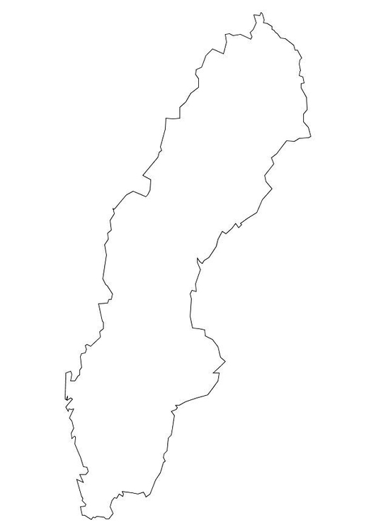 Coloring page Sweden