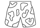 Coloring page swim trunks