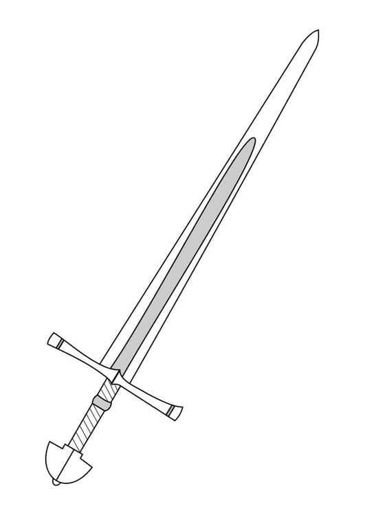 Coloring page sword