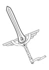 Coloring page sword