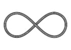 Coloring pages symbol - infinity