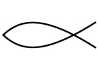 Coloring page symbol of Christ