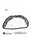 Coloring page taco